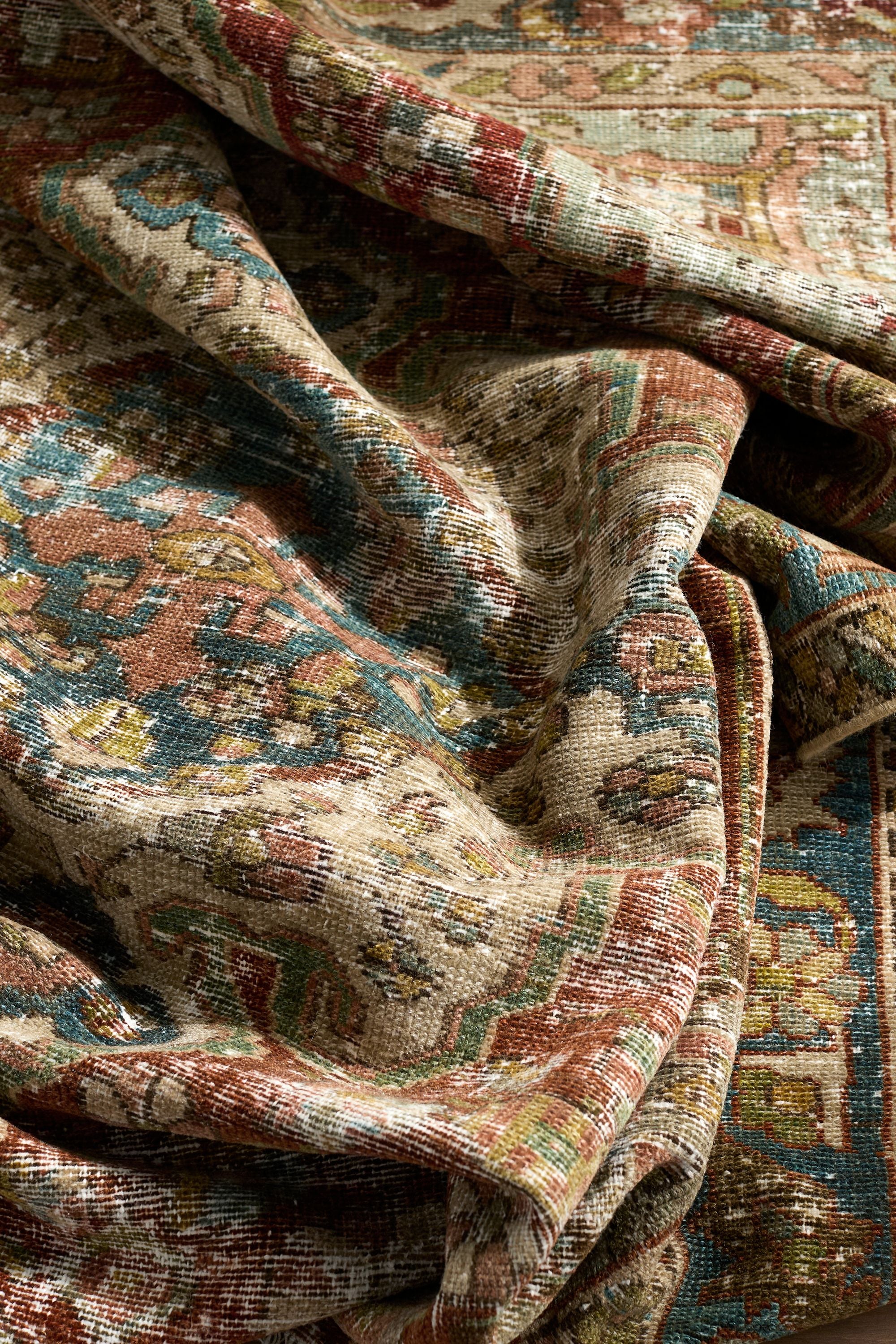 District Loom Vintage Persian Hamadan Scatter Rug Rory