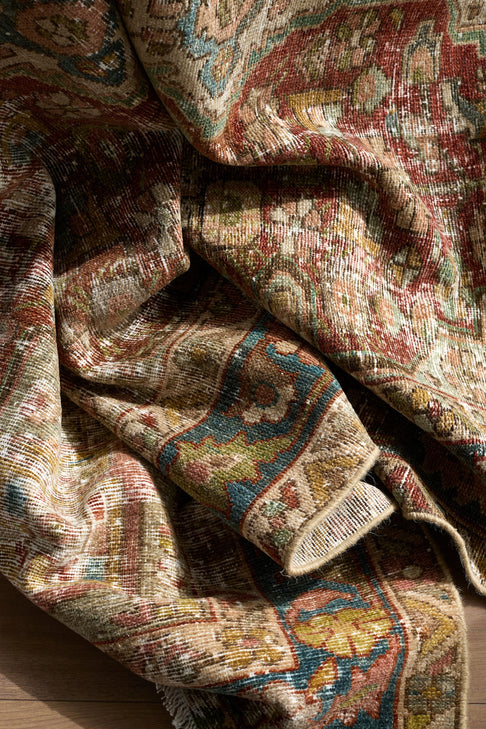 District Loom Vintage Persian Hamadan Scatter Rug Rory