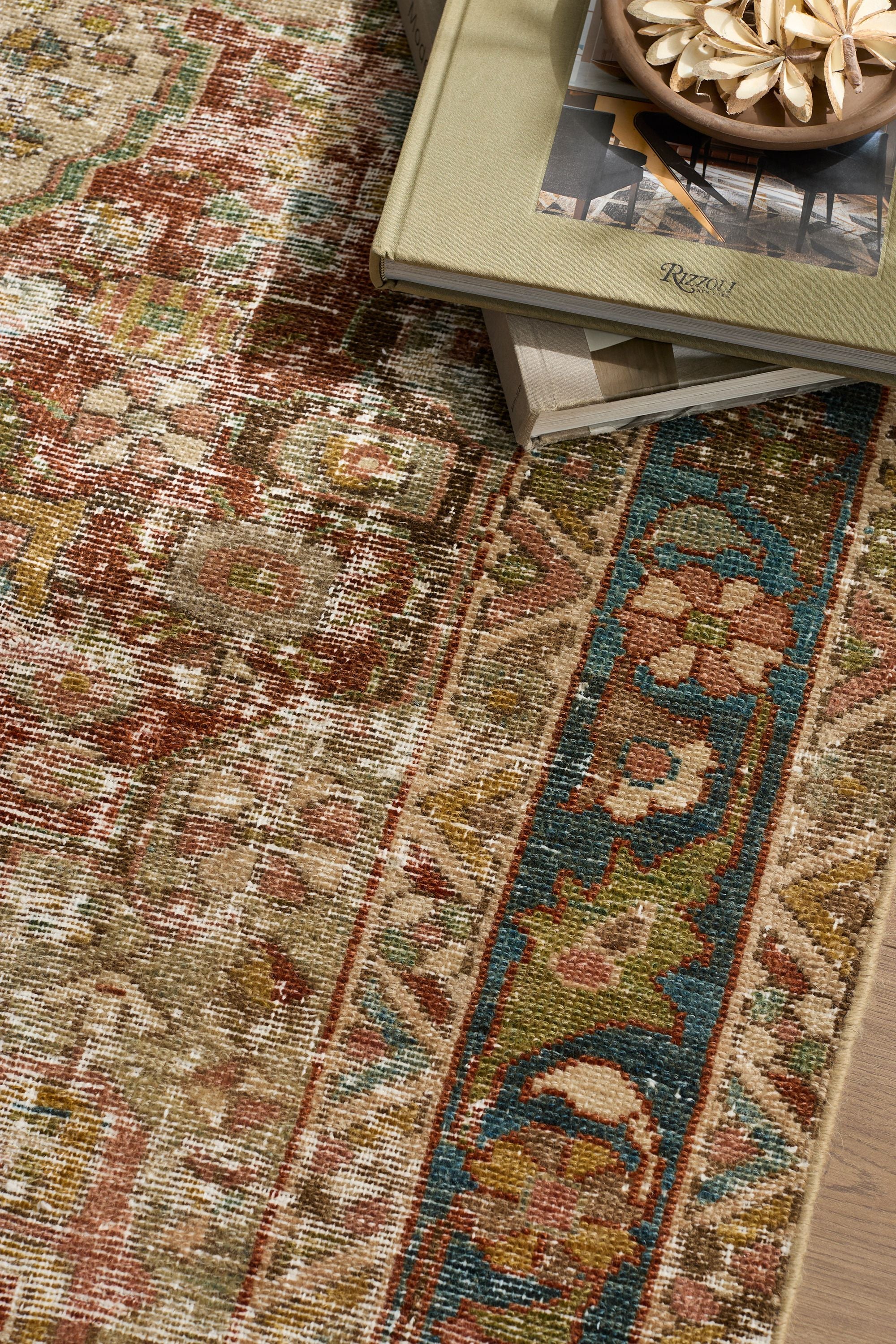District Loom Vintage Persian Hamadan Scatter Rug Rory