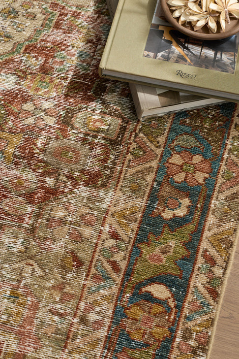 District Loom Vintage Persian Hamadan Scatter Rug Rory