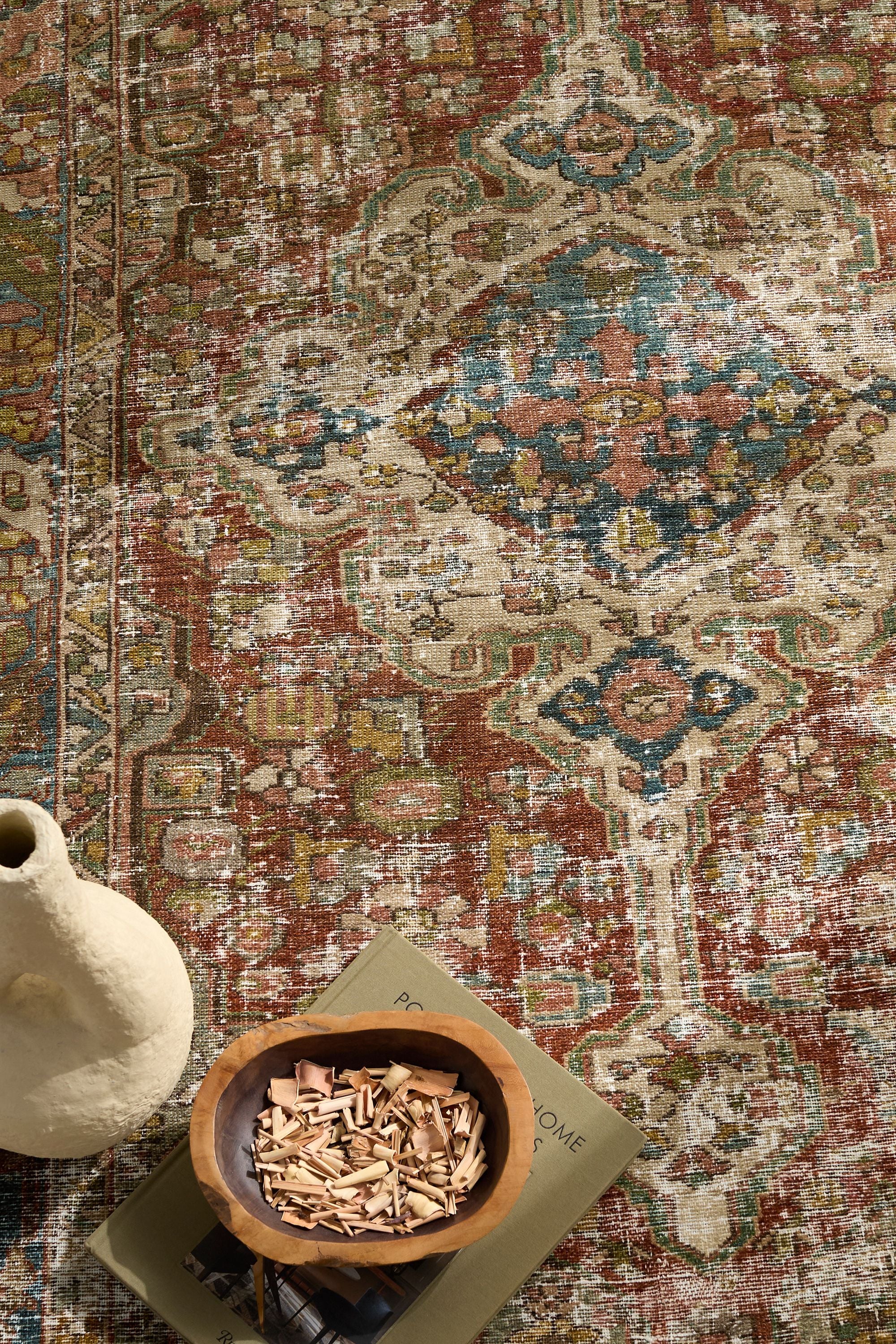 District Loom Vintage Persian Hamadan Scatter Rug Rory