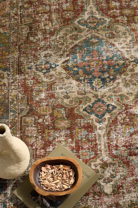 District Loom Vintage Persian Hamadan Scatter Rug Rory