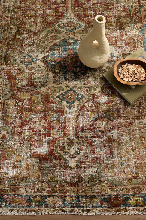 District Loom Vintage Persian Hamadan Scatter Rug Rory