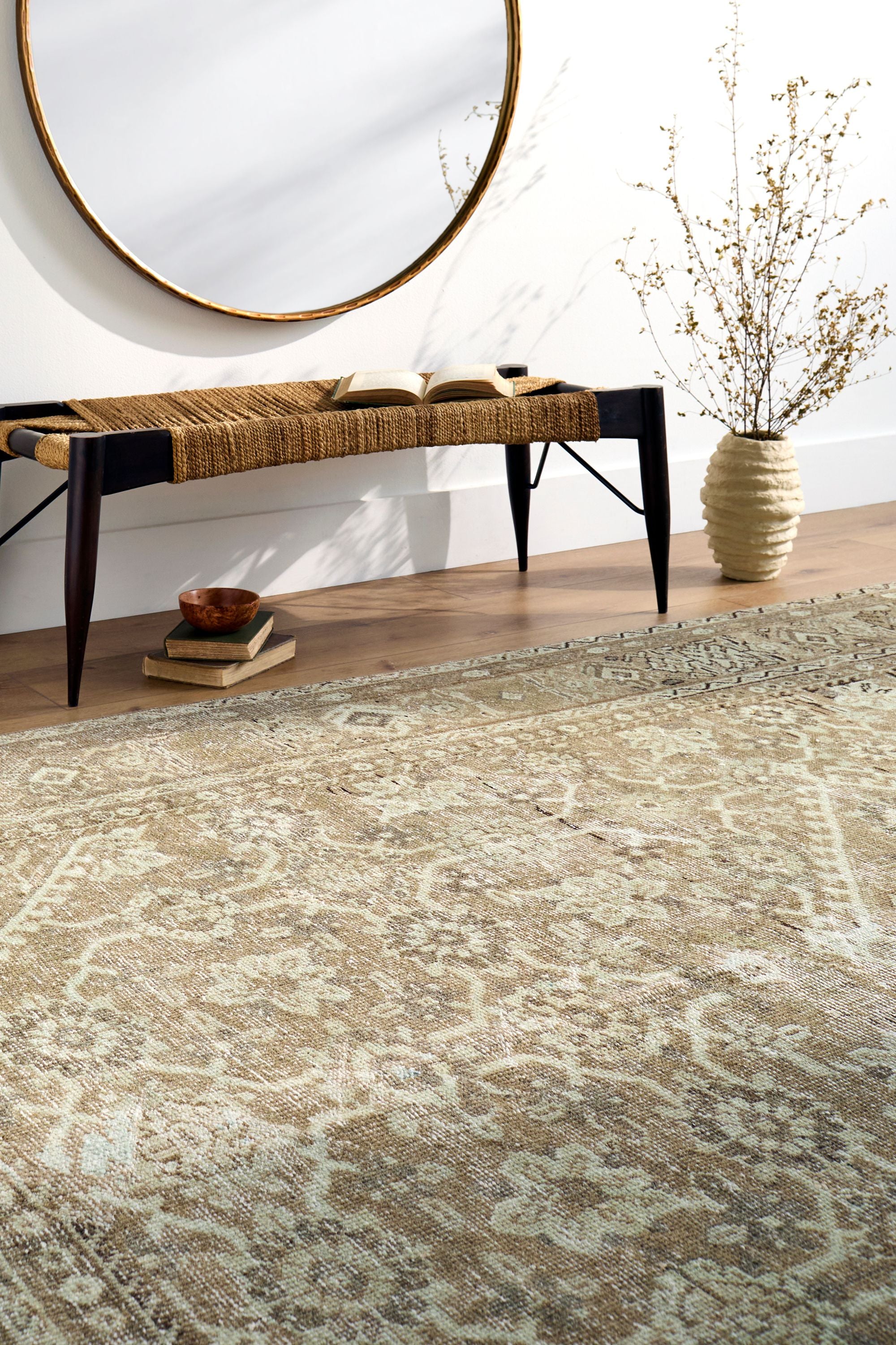 District Loom Antique Mahal Area Rug Oberlin