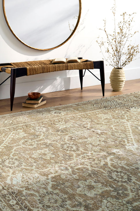 District Loom Antique Mahal Area Rug Oberlin