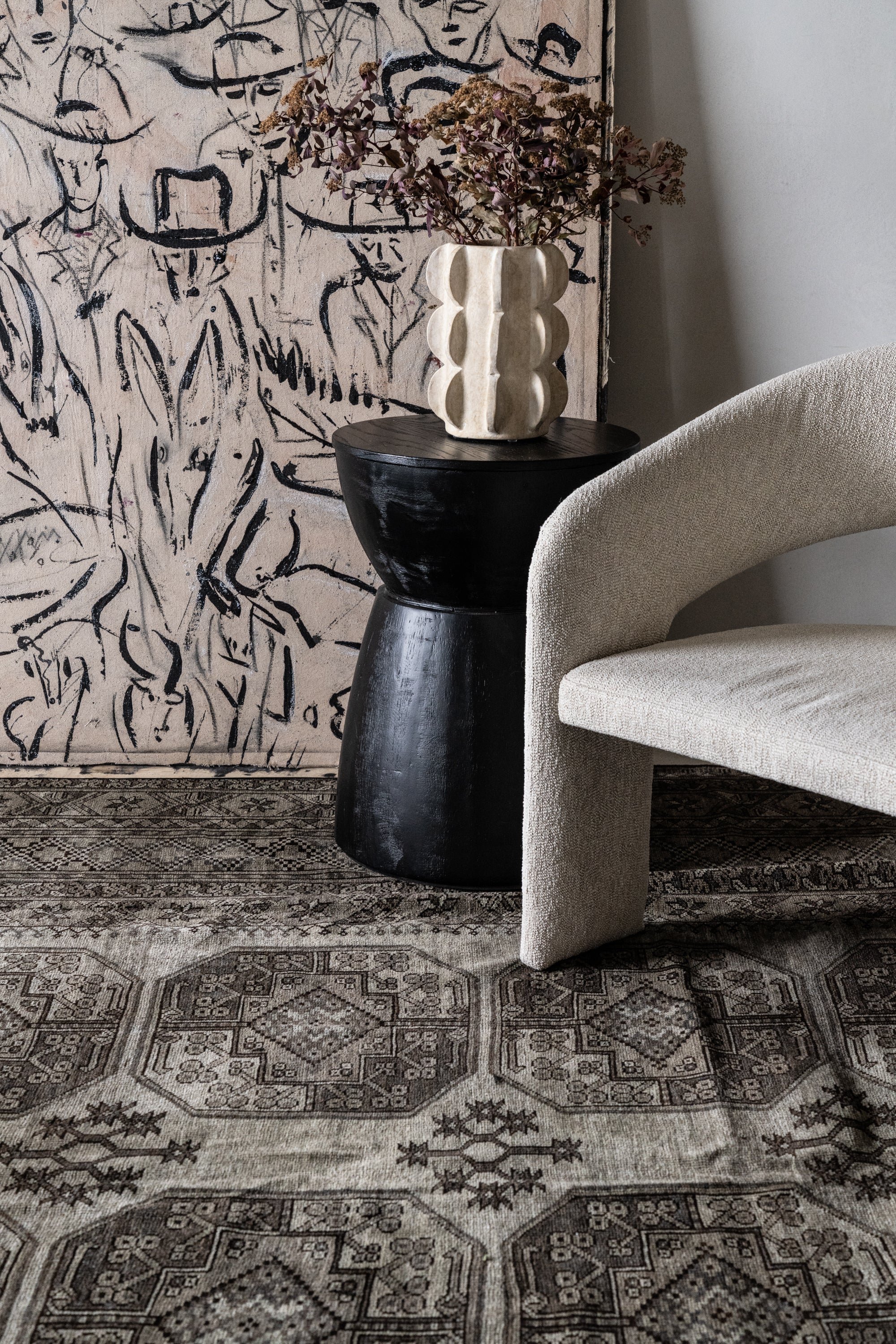 District Loom Vintage Ensari Area Rug Andes