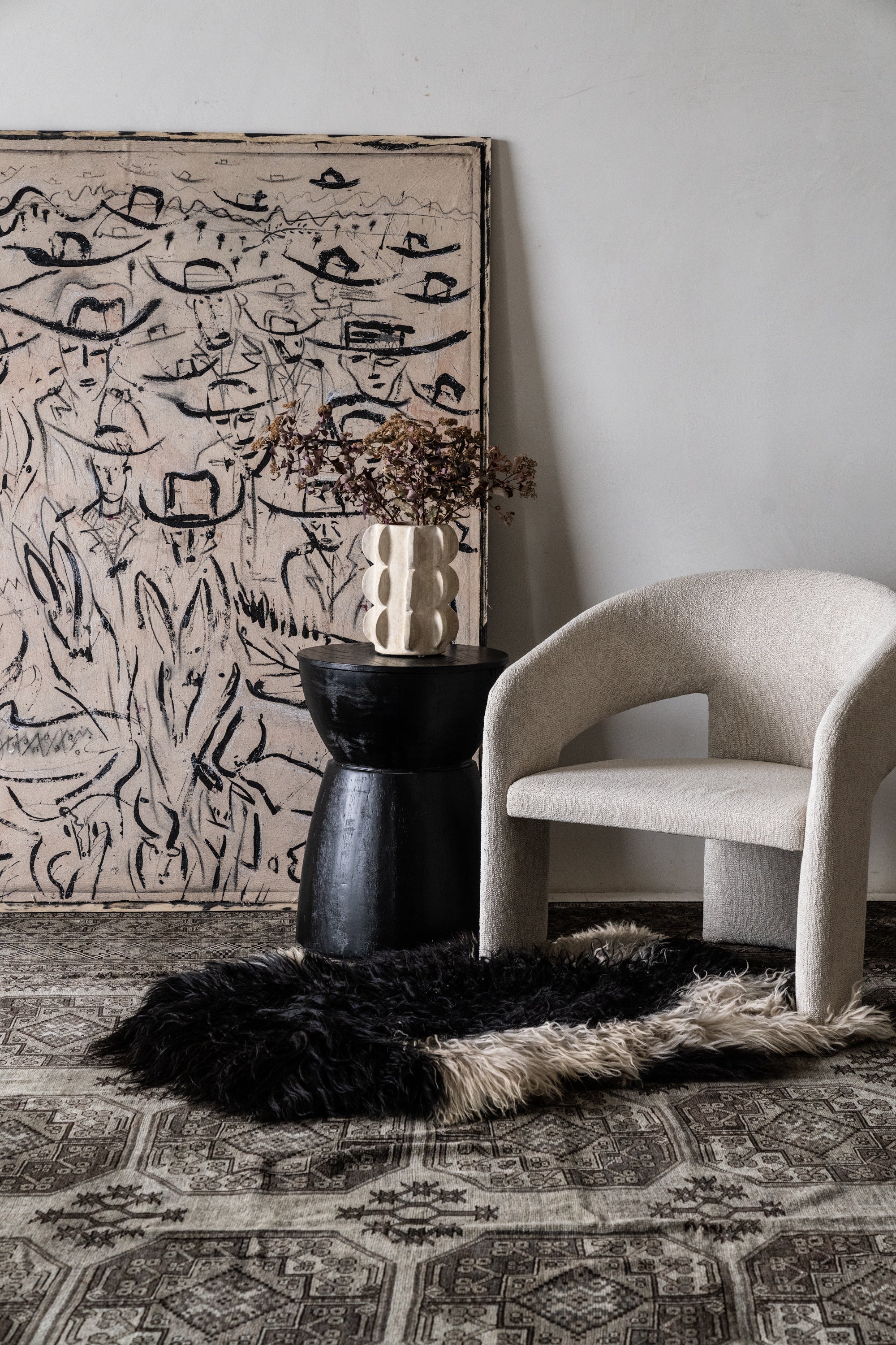 District Loom Vintage Ensari Area Rug Andes