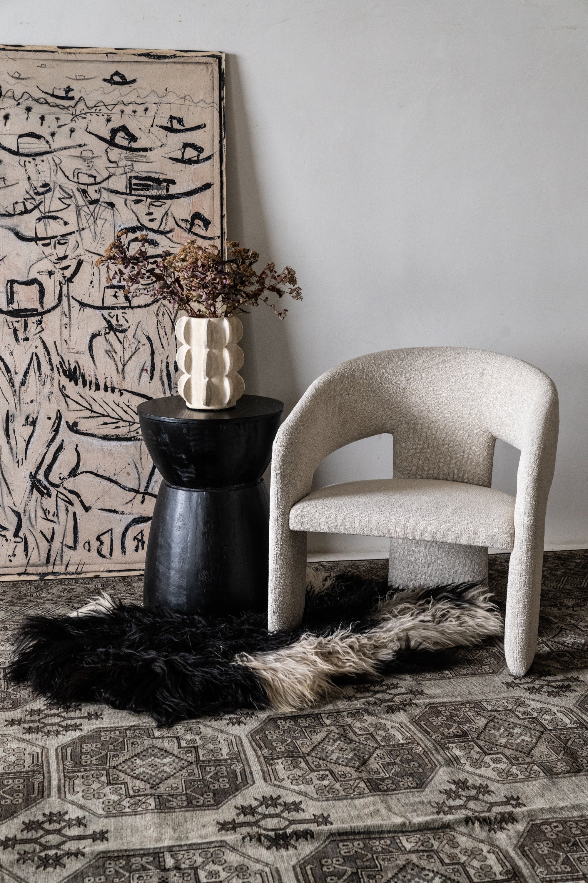 District Loom Vintage Ensari Area Rug Andes