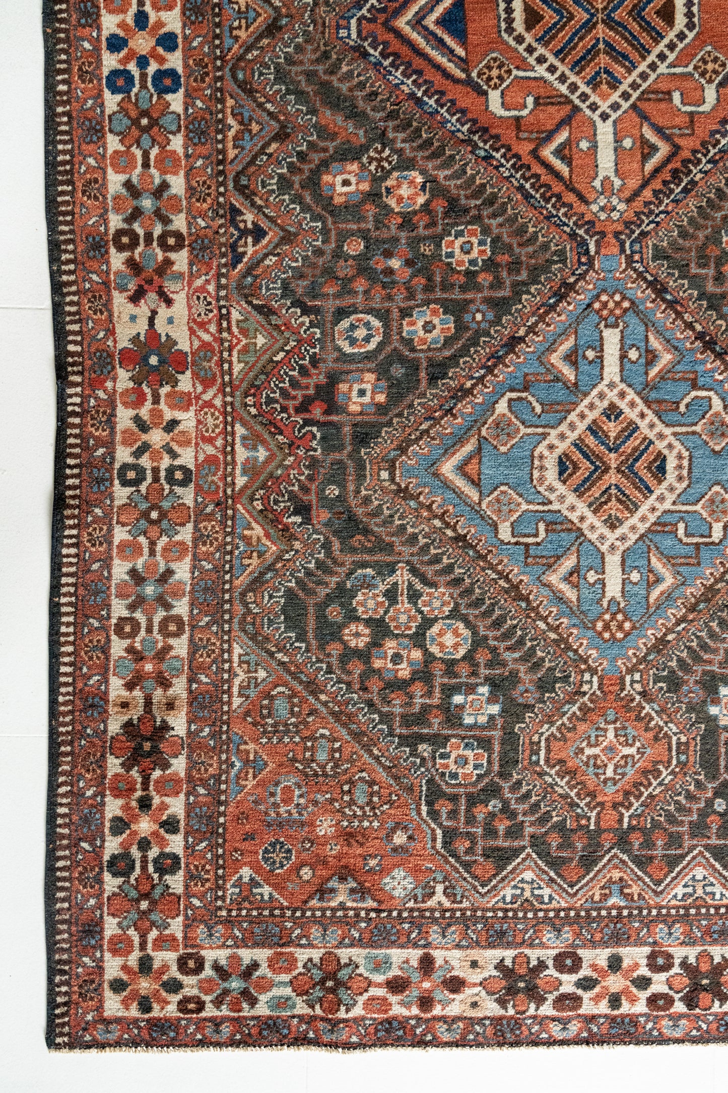 District Loom Vintage Bakhtiari Scatter Rug Bonner