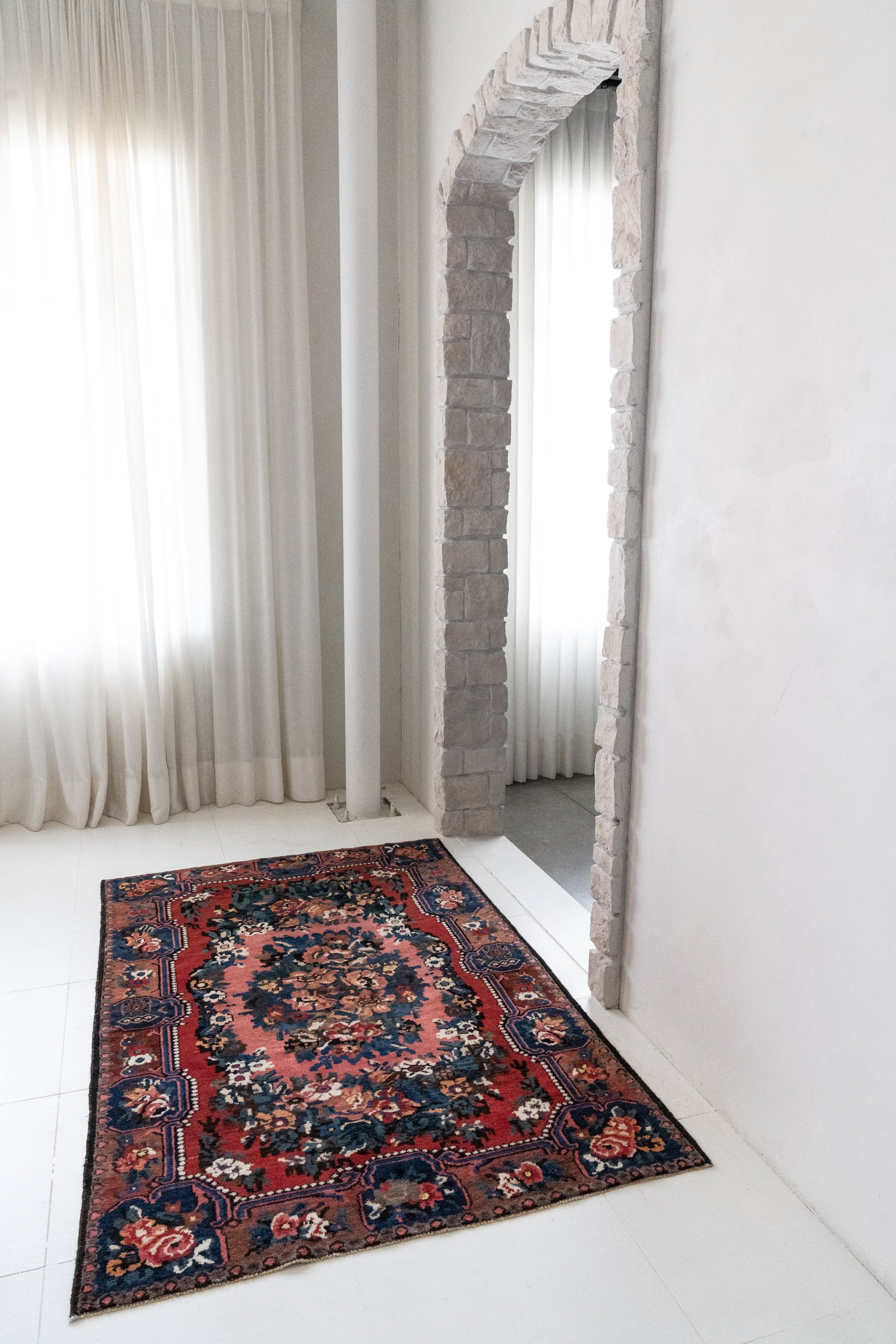 District Loom Vintage Bakhtiyari Scatter Rug Pricilla
