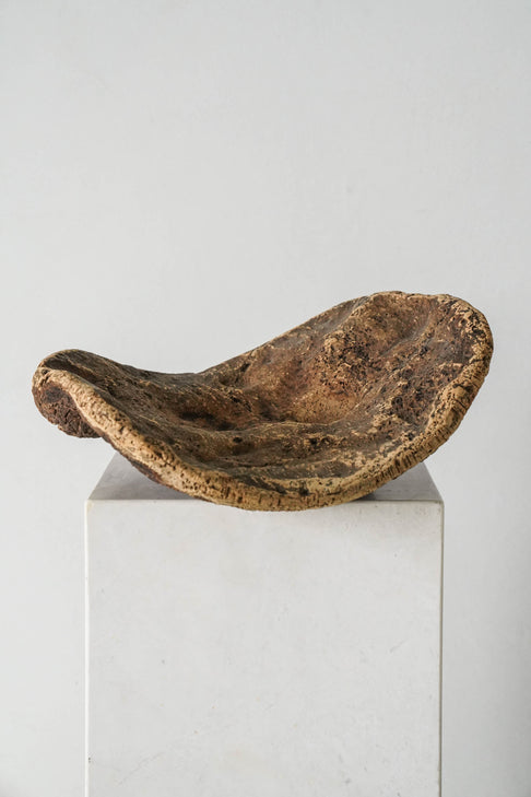 District Loom Vintage Petrified Bark Wood Bowl