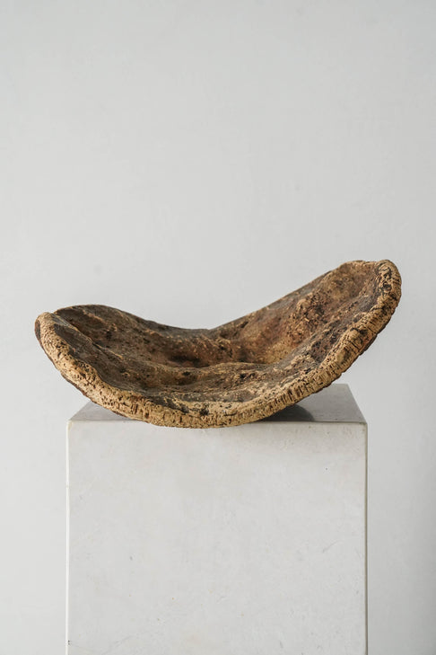 District Loom Vintage Petrified Bark Wood Bowl