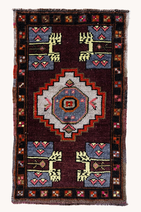 District Loom Vintage Turkish Mini Rug No. 729
