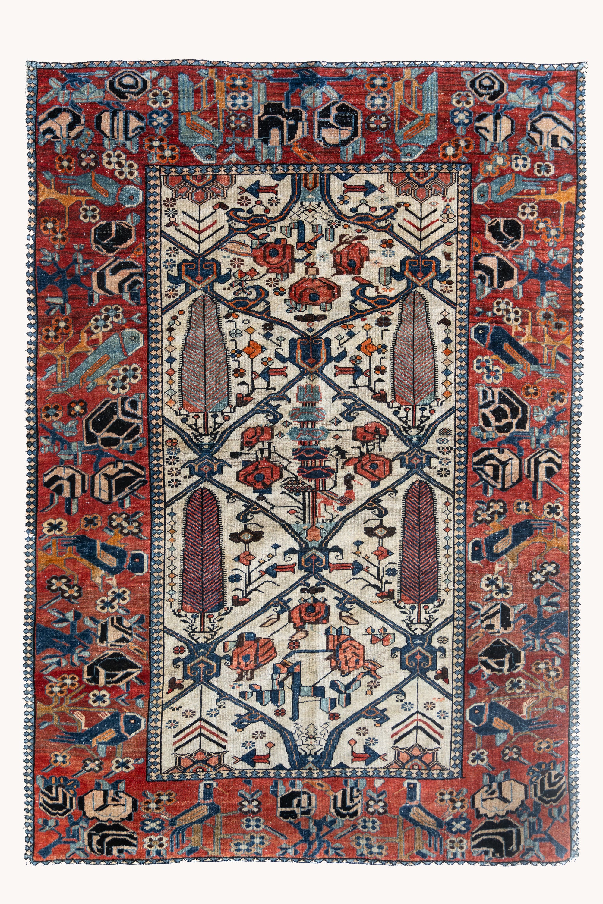 District Loom Vintage Bakhtiari Scatter Rug Fenix