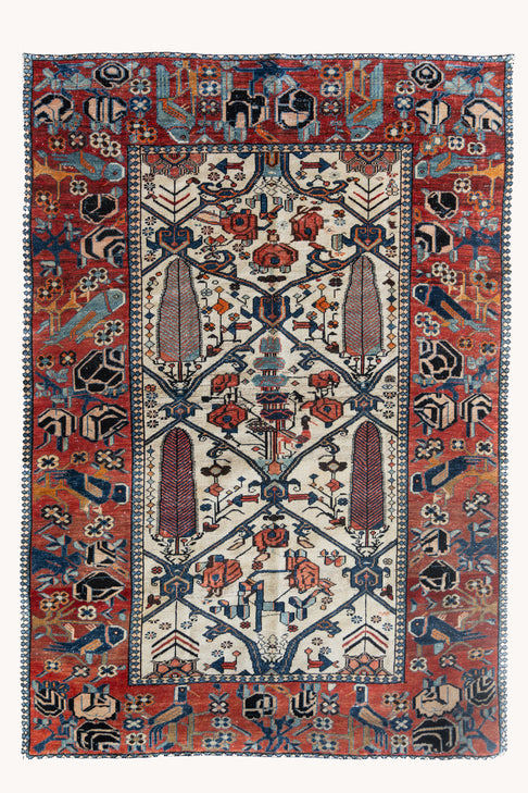 District Loom Vintage Bakhtiari Scatter Rug Fenix