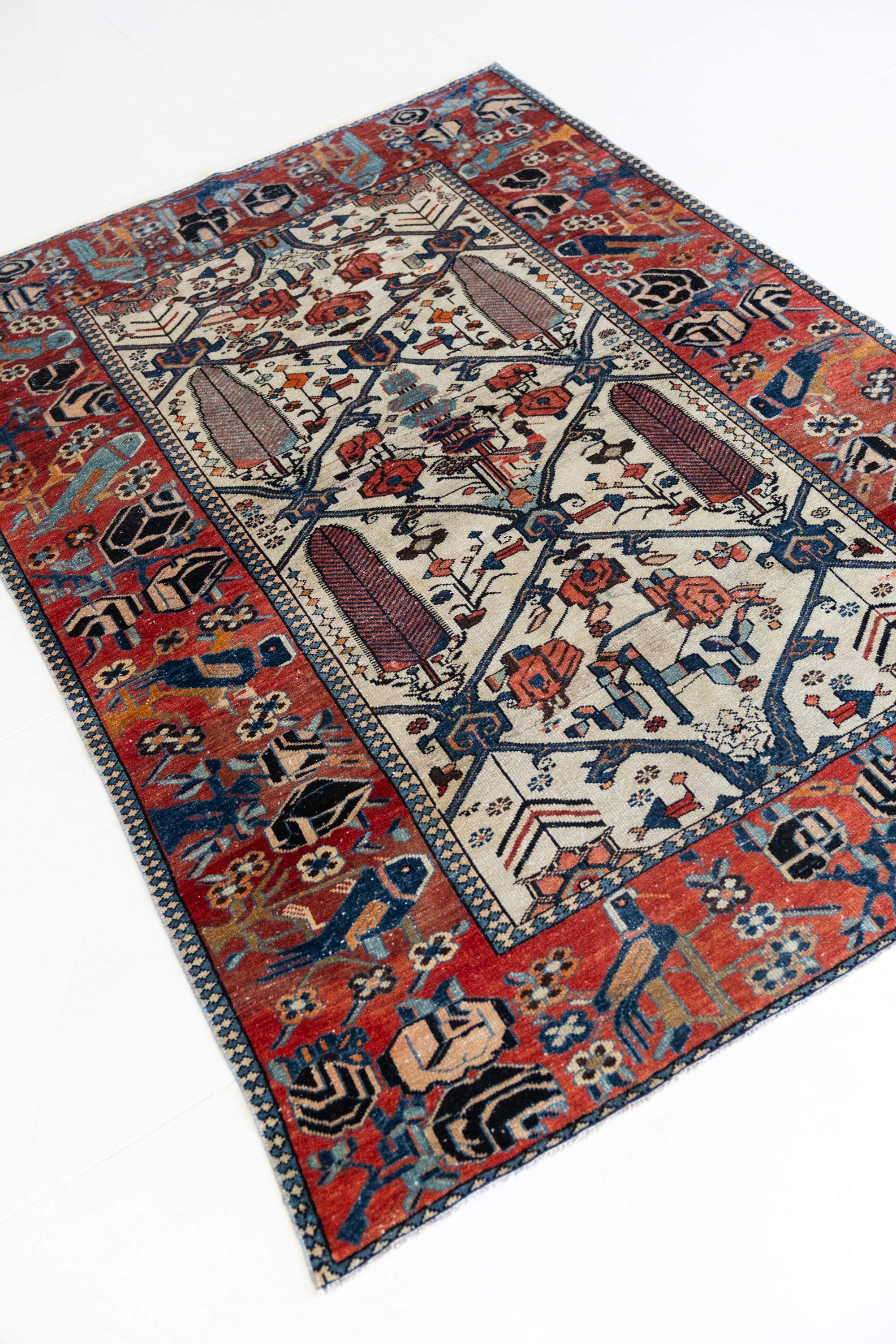 District Loom Vintage Bakhtiari Scatter Rug Fenix