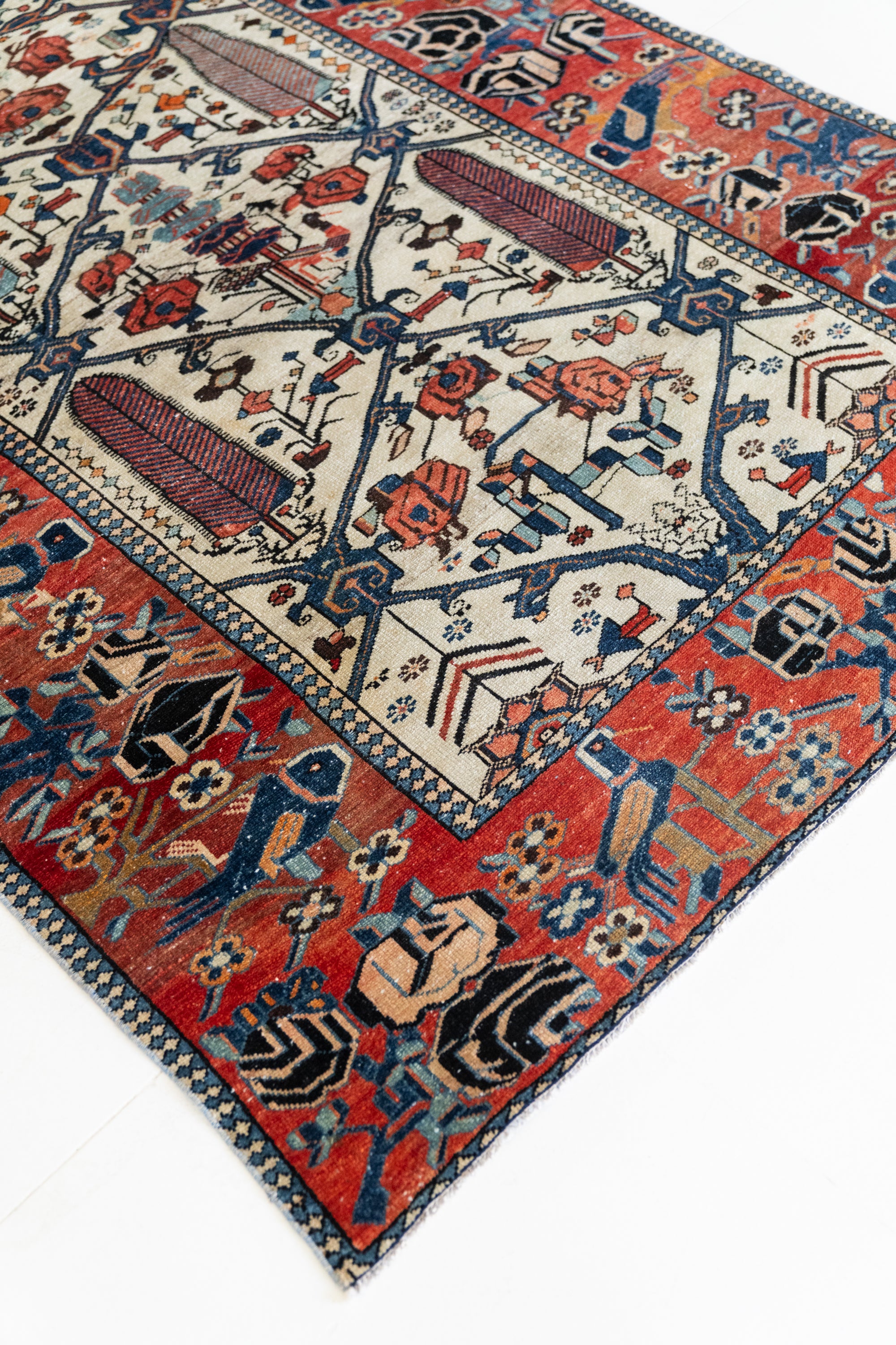 District Loom Vintage Bakhtiari Scatter Rug Fenix