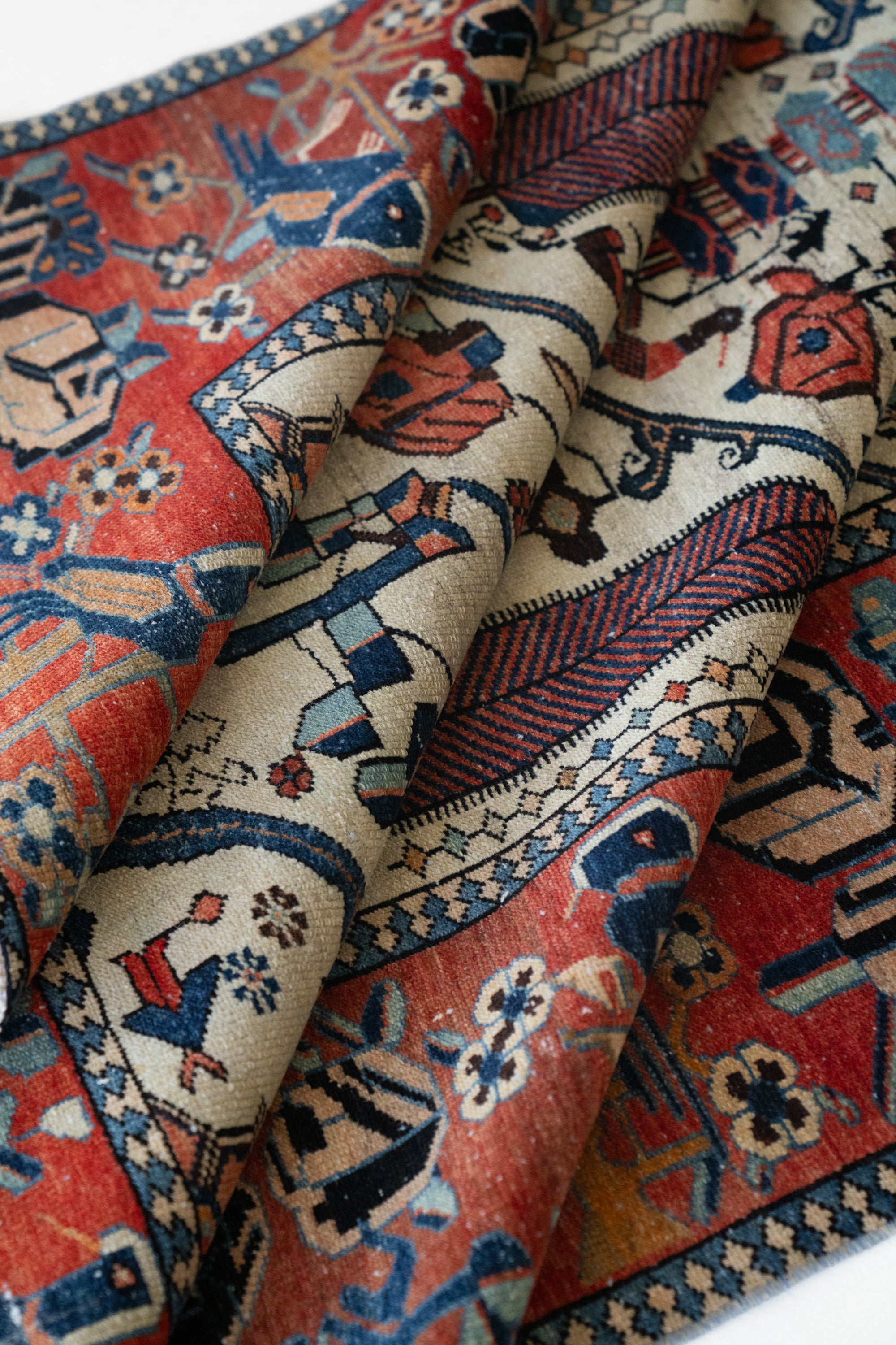 District Loom Vintage Bakhtiari Scatter Rug Fenix