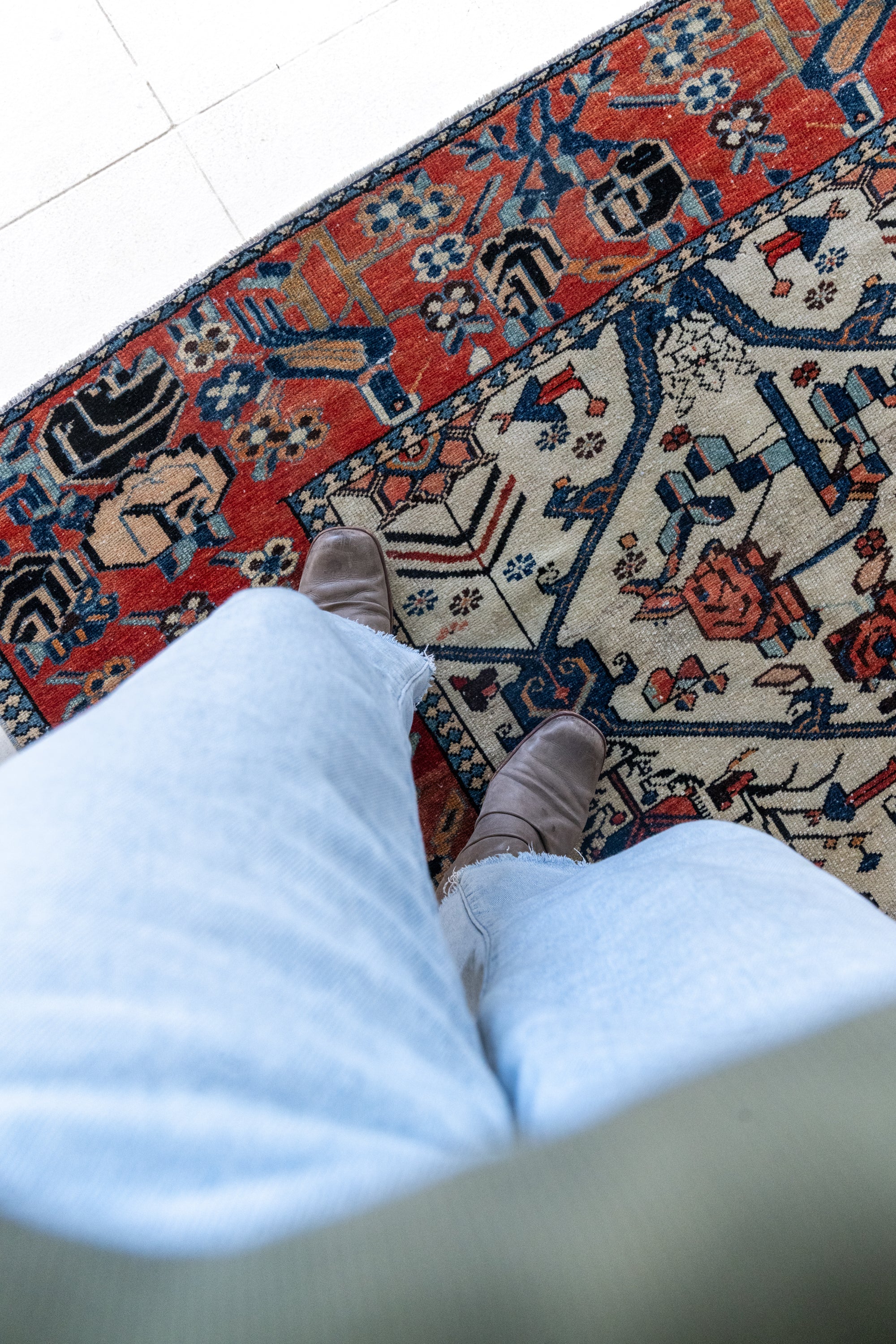 District Loom Vintage Bakhtiari Scatter Rug Fenix