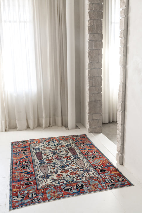 District Loom Vintage Bakhtiari Scatter Rug Fenix