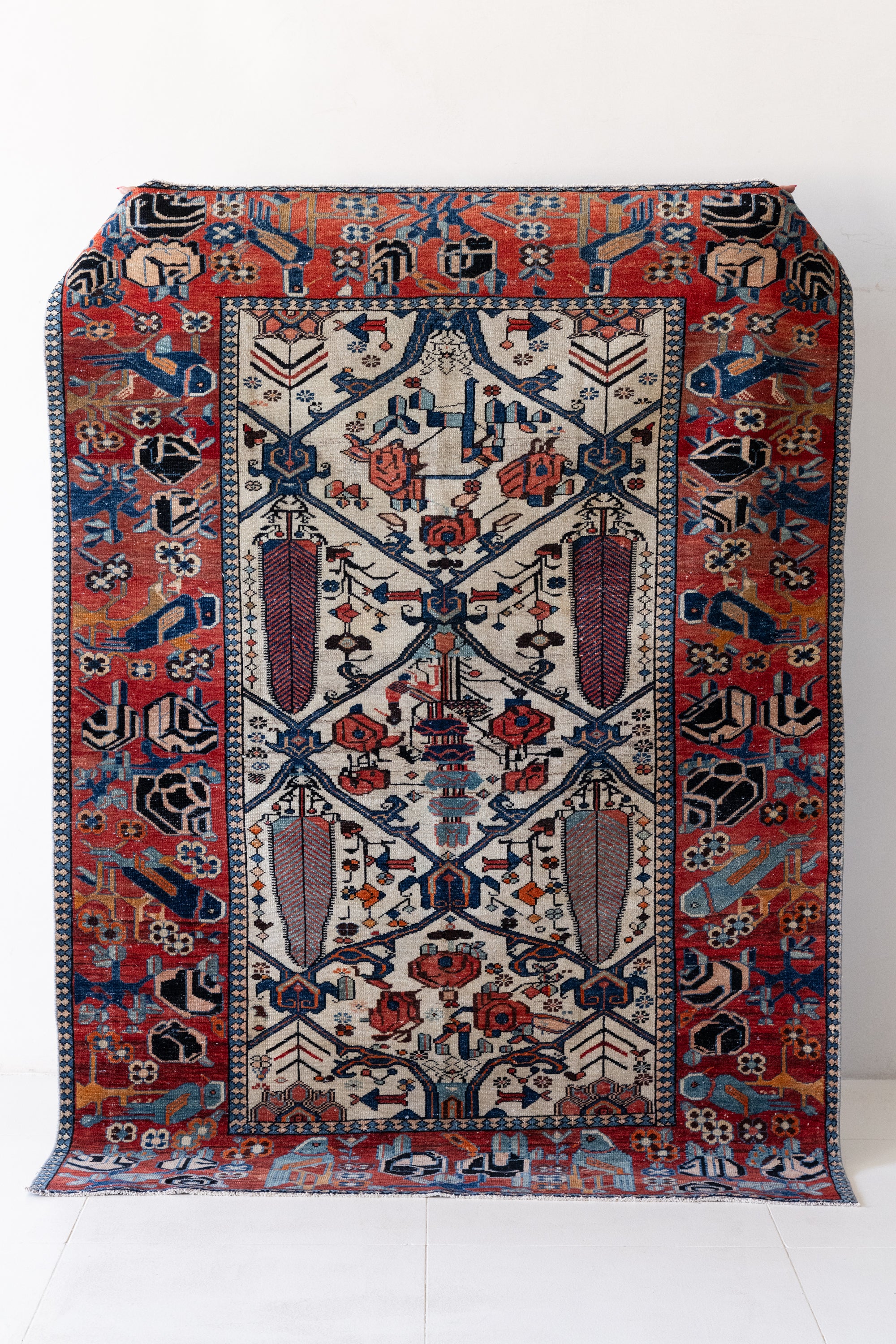 District Loom Vintage Bakhtiari Scatter Rug Fenix