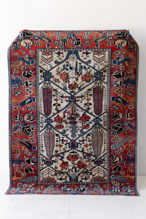 District Loom Vintage Bakhtiari Scatter Rug Fenix