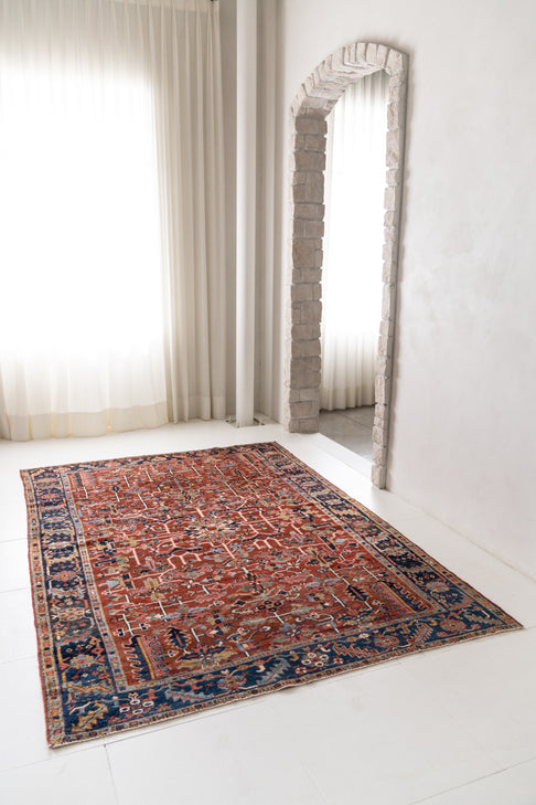 District Loom Vintage Heriz Area Rug Finn