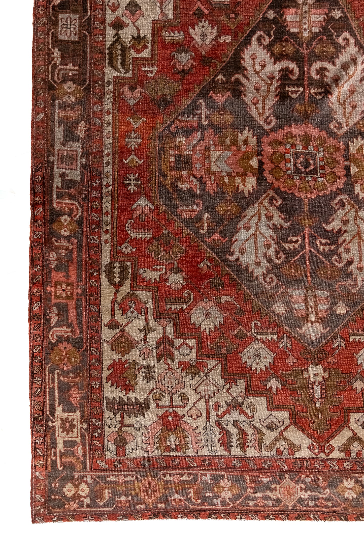 District Loom Vintage Serapi Area Rug Garnet
