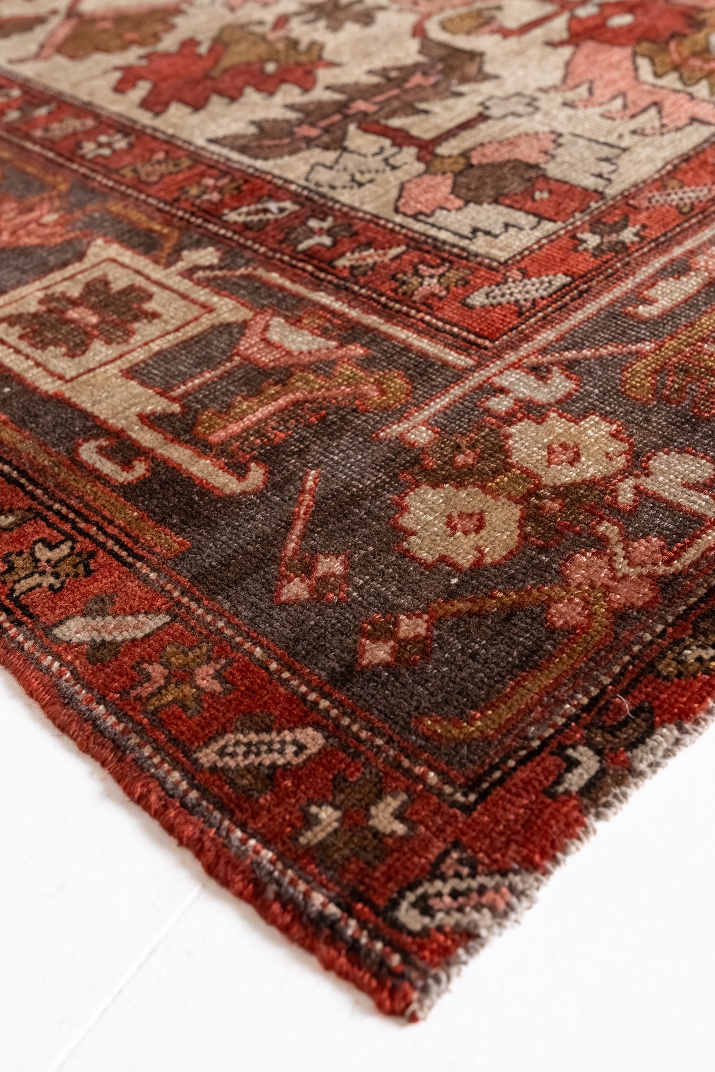 District Loom Vintage Serapi Area Rug Garnet