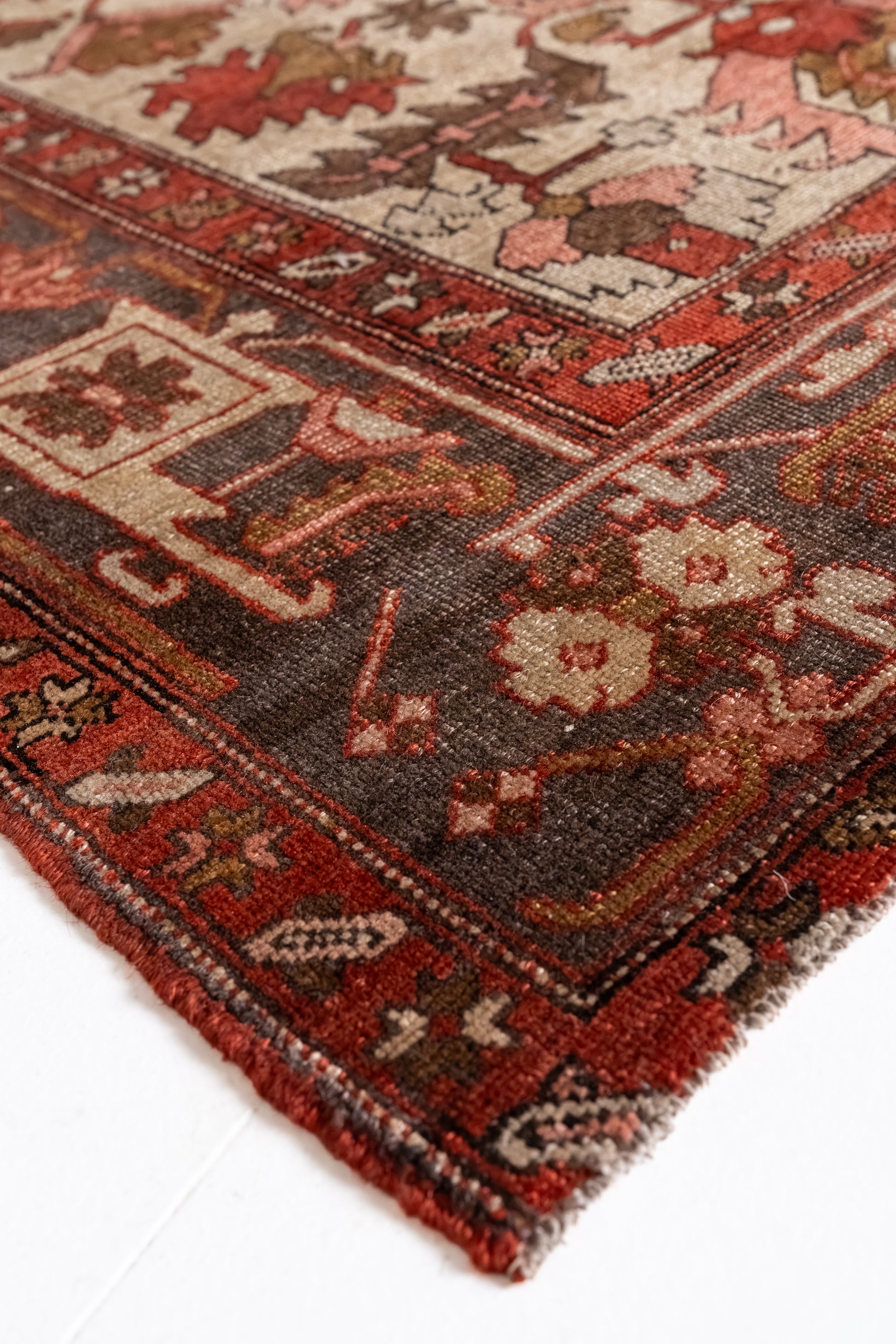 District Loom Vintage Serapi Area Rug Garnet