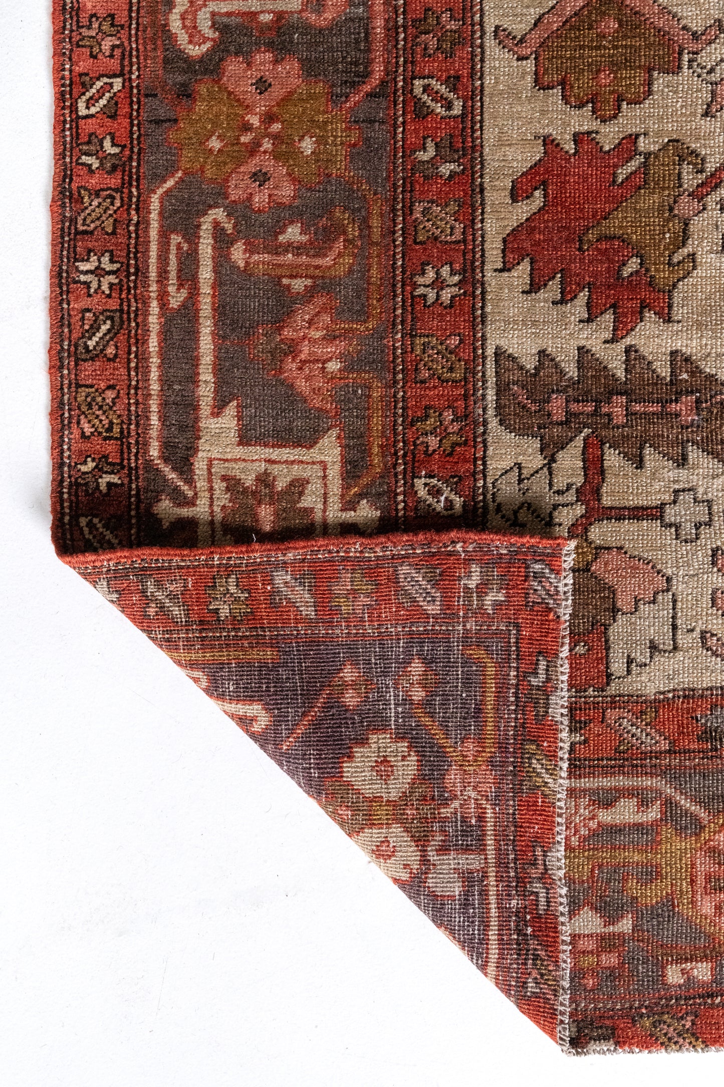 District Loom Vintage Serapi Area Rug Garnet