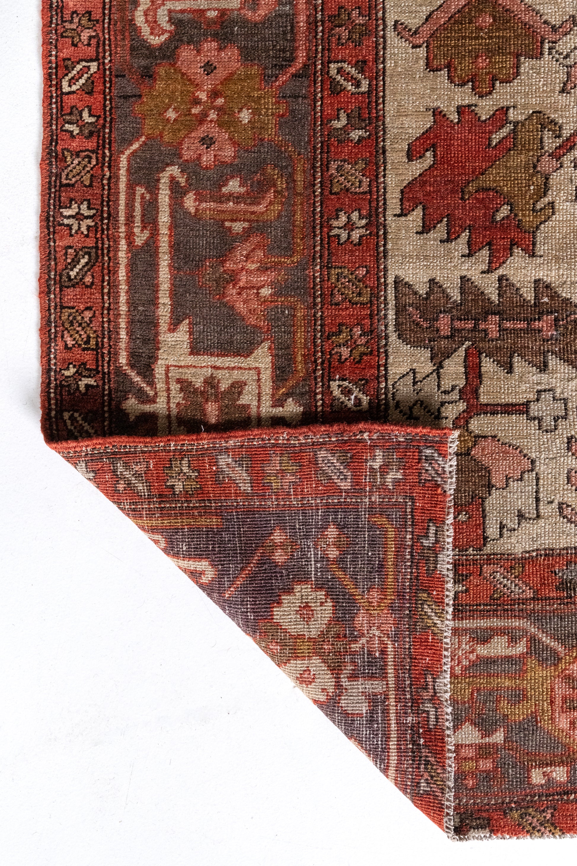 District Loom Vintage Serapi Area Rug Garnet