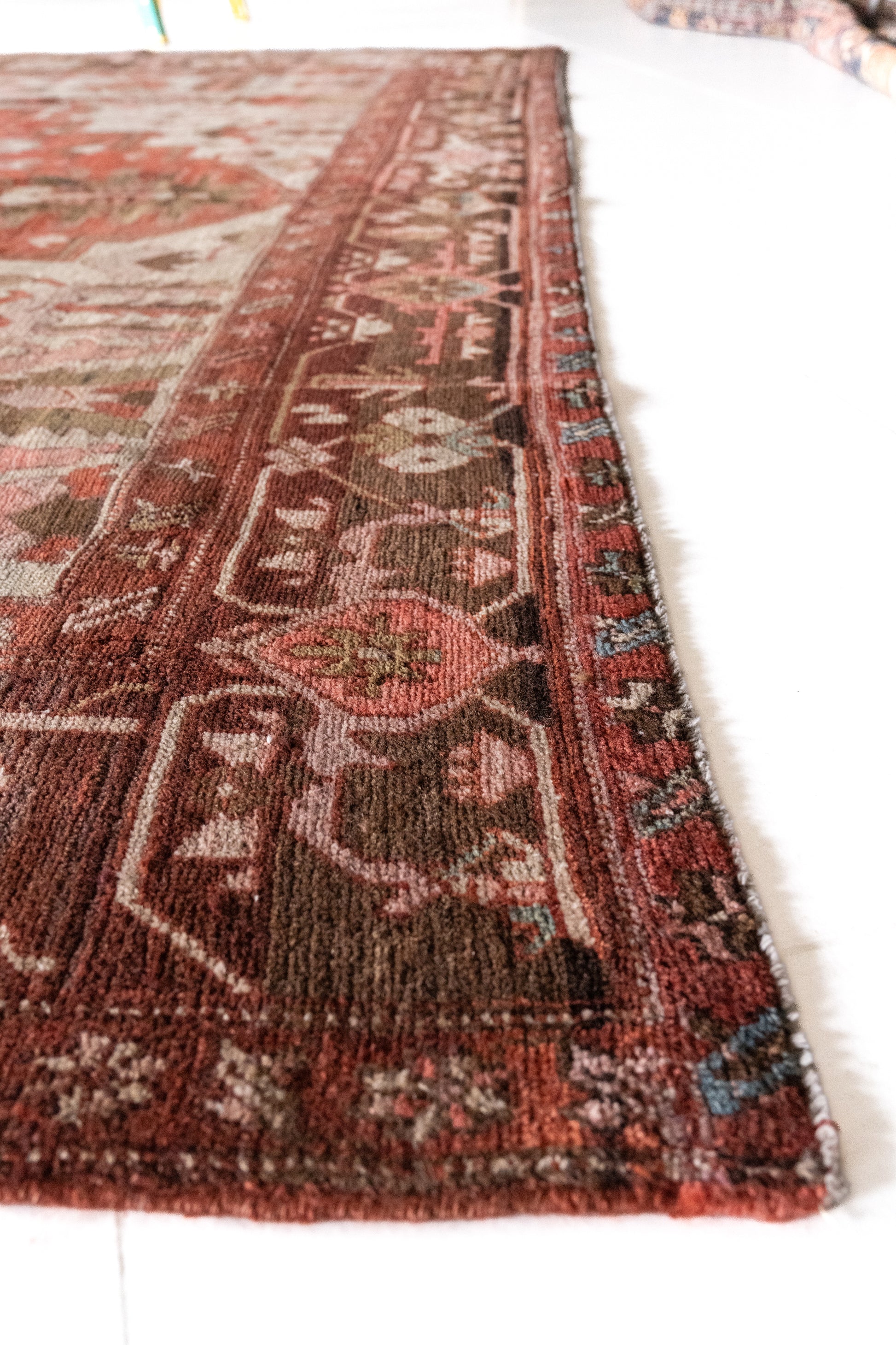District Loom Vintage Serapi Area Rug Garnet