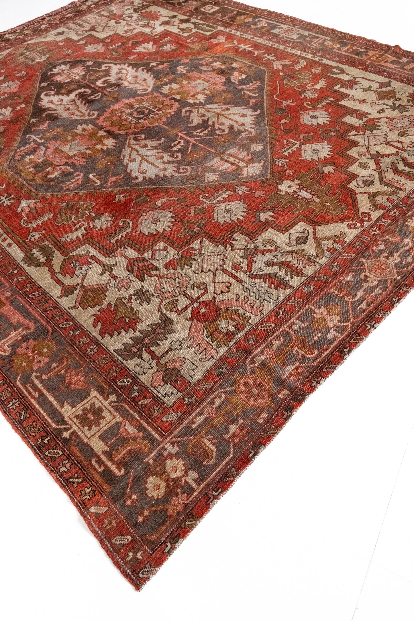 District Loom Vintage Serapi Area Rug Garnet