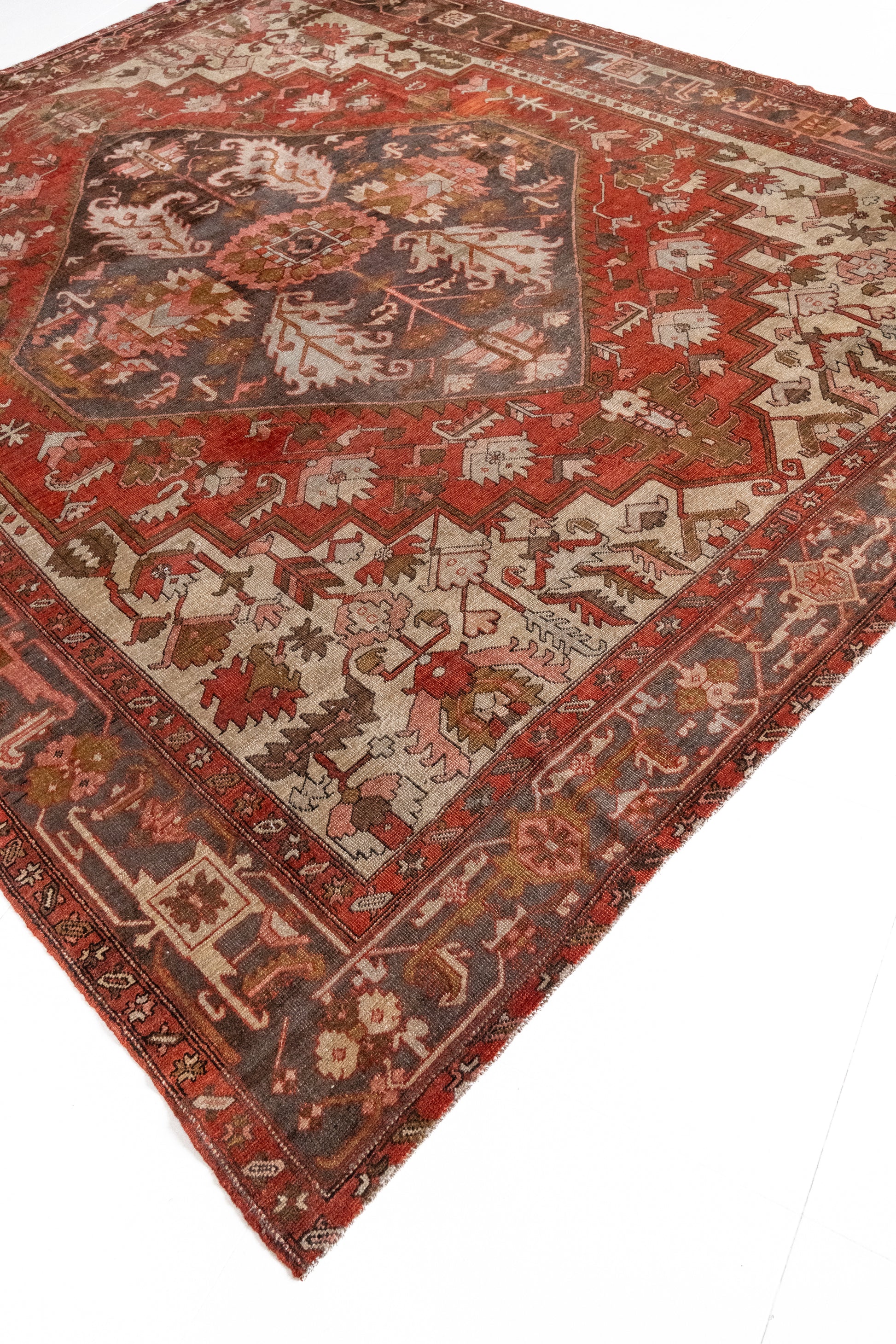 District Loom Vintage Serapi Area Rug Garnet