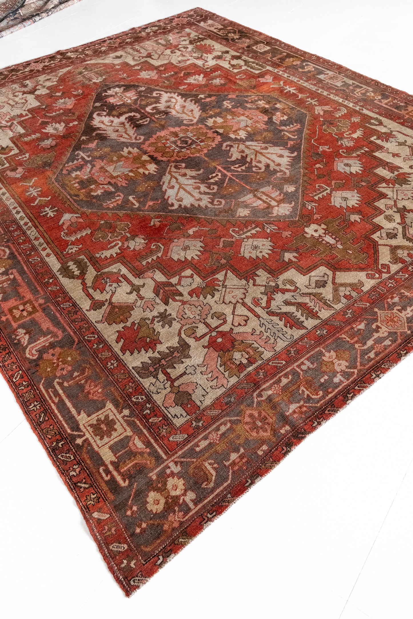 District Loom Vintage Serapi Area Rug Garnet