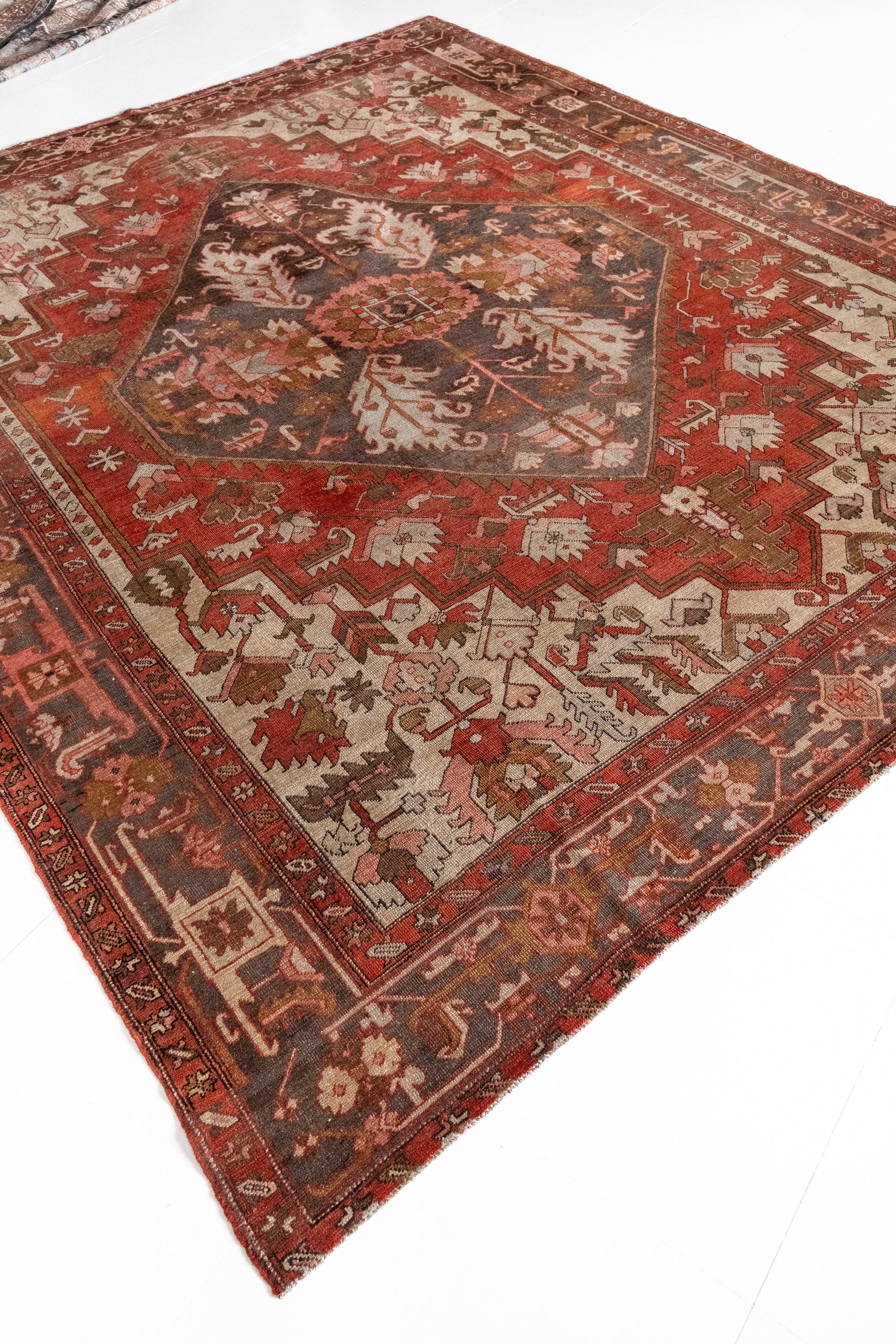 District Loom Vintage Serapi Area Rug Garnet