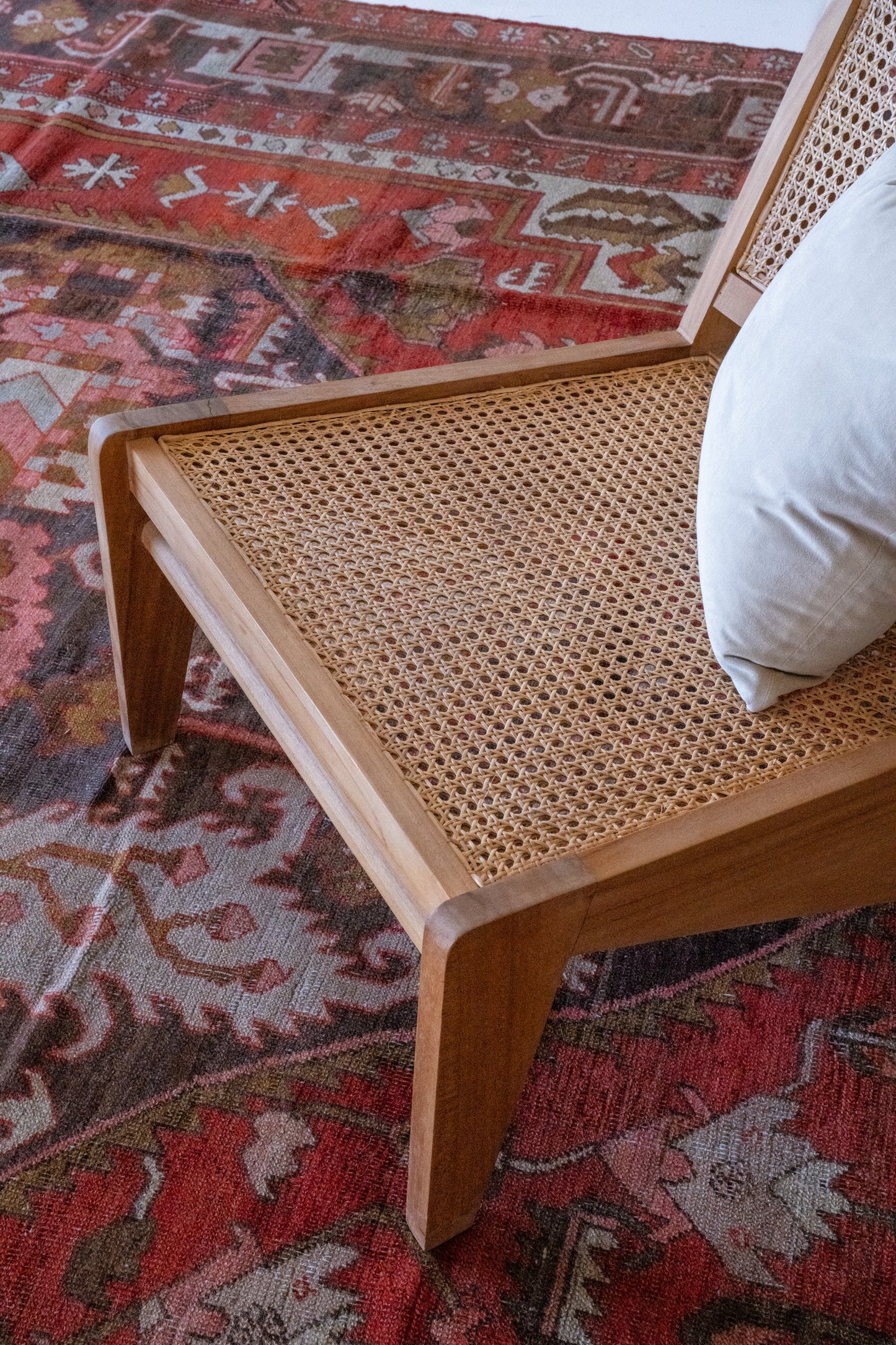 District Loom Vintage Serapi Area Rug Garnet