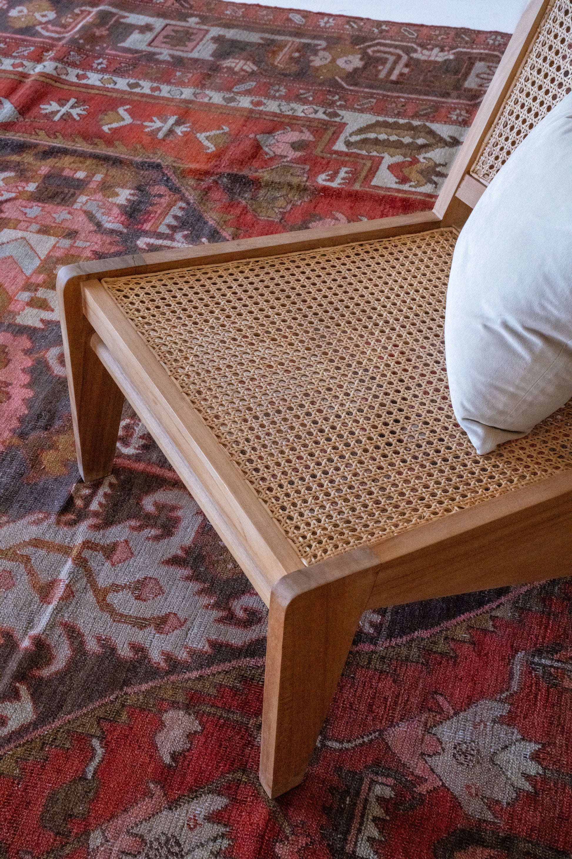 District Loom Vintage Serapi Area Rug Garnet