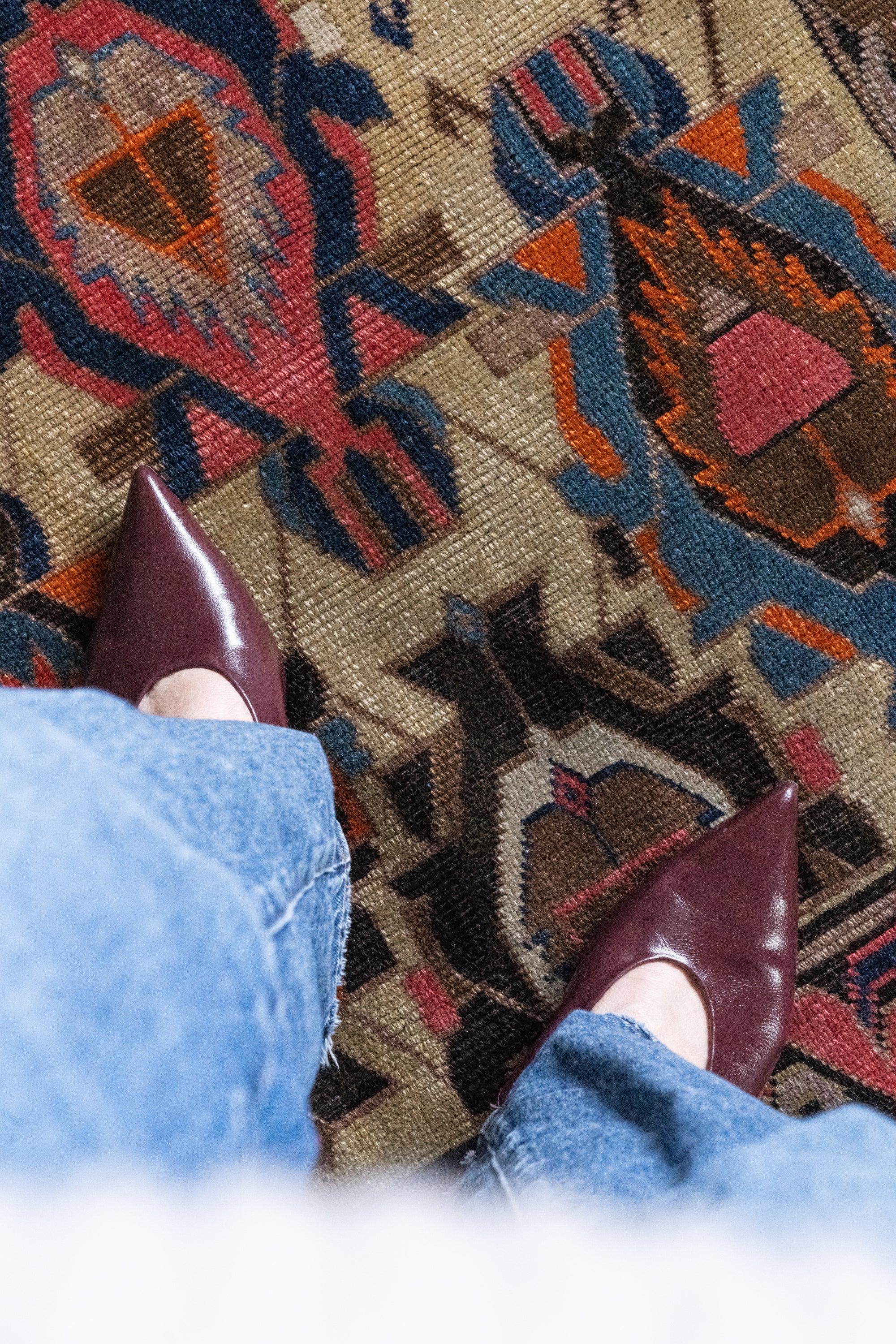 District Loom Vintage Daghestan Scatter Rug Glendive