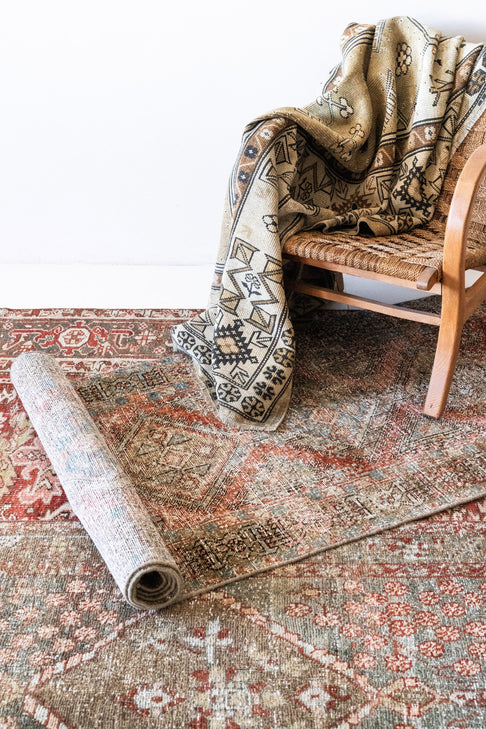 District Loom Vintage Persian Heriz Karaja runner rug Fergus