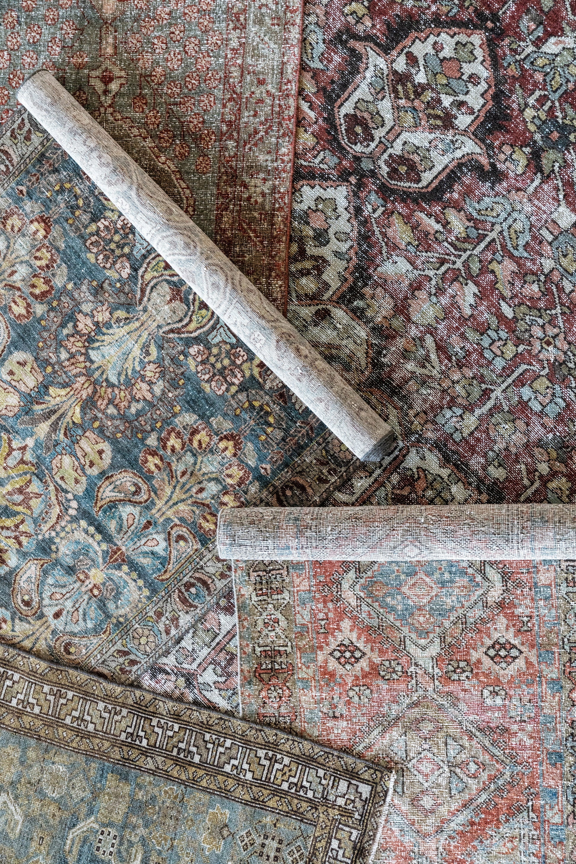 District Loom Vintage Persian Heriz Karaja runner rug Fergus