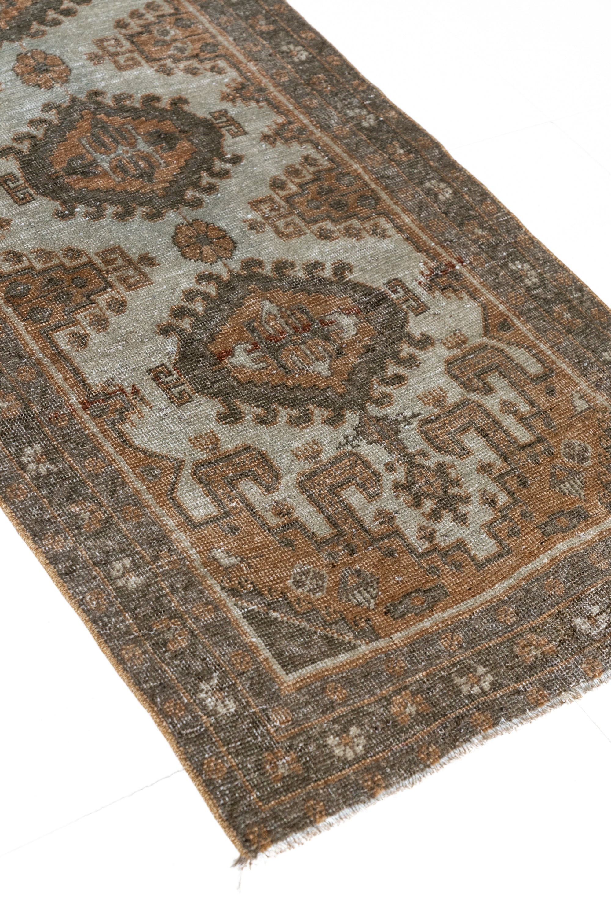 District loom Vintage Bakhtiari Runner Rug Helena