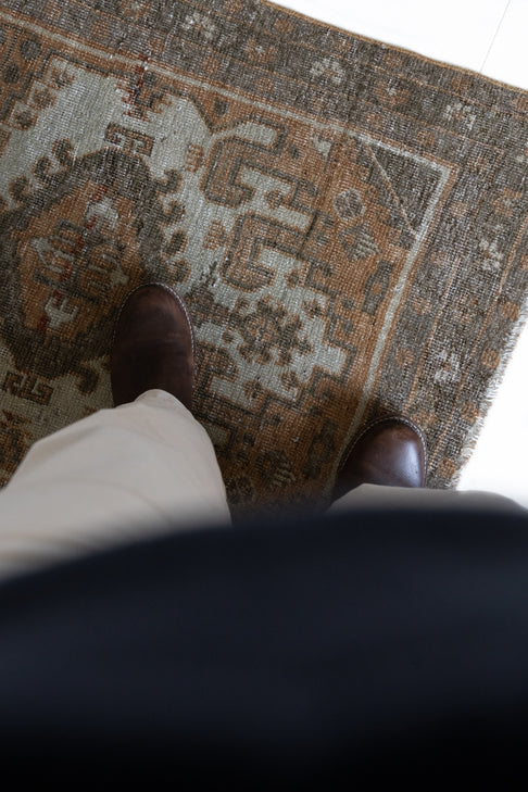 District loom Vintage Bakhtiari Runner Rug Helena