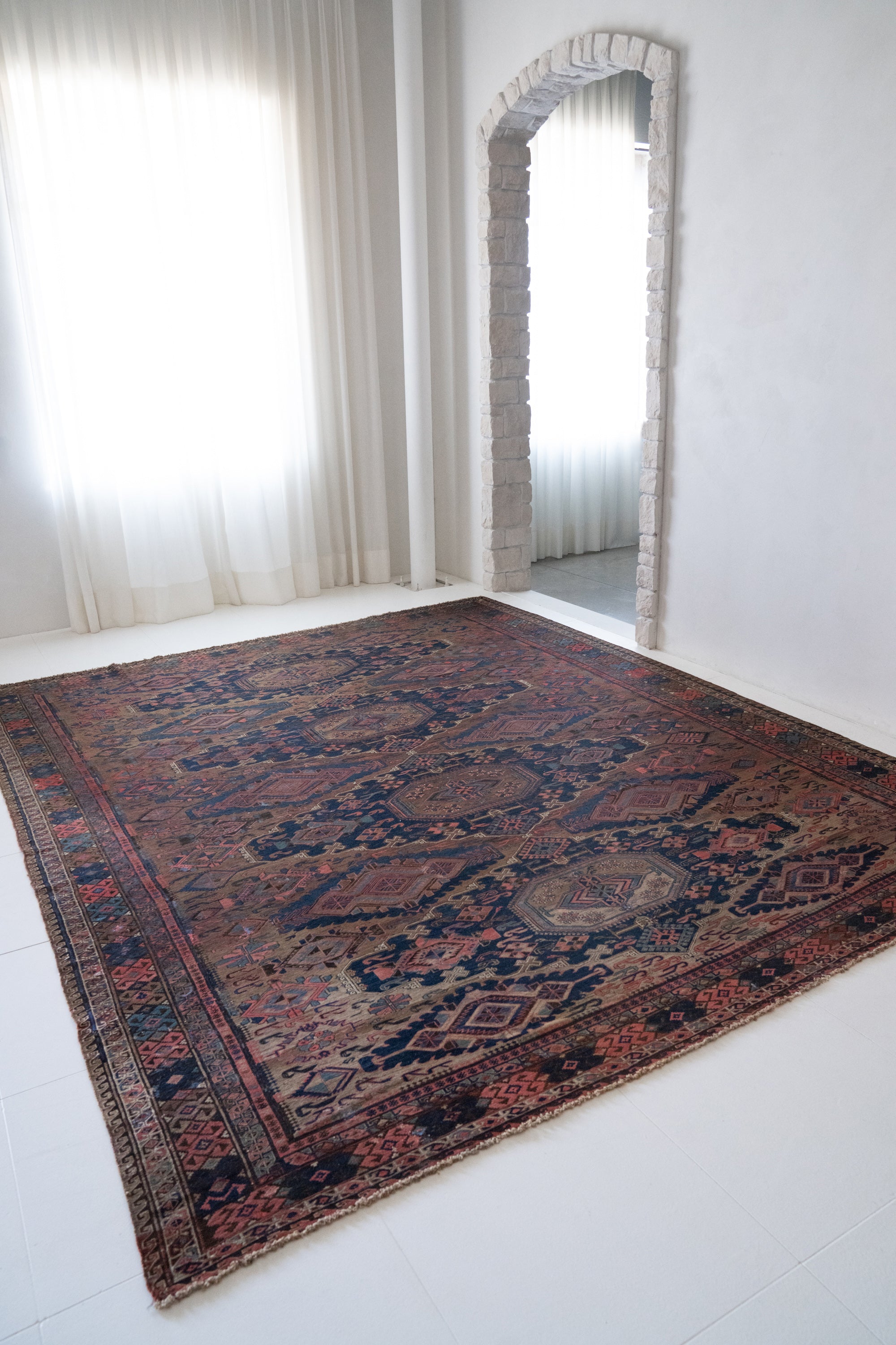 District Loom Vintage Soumak Area Rug Isadora
