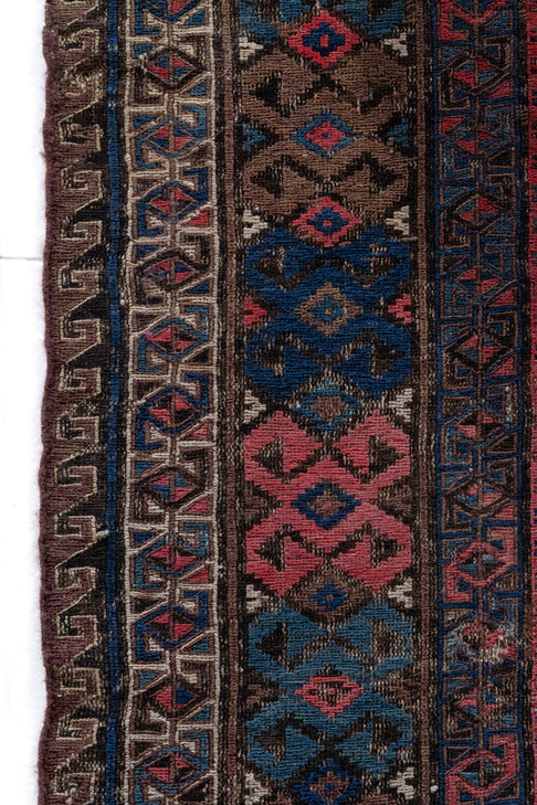 District Loom Vintage Soumak Area Rug Isadora