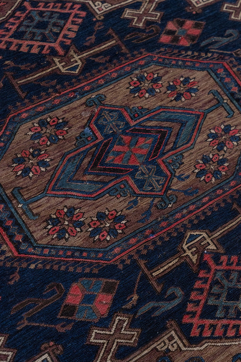 District Loom Vintage Soumak Area Rug Isadora