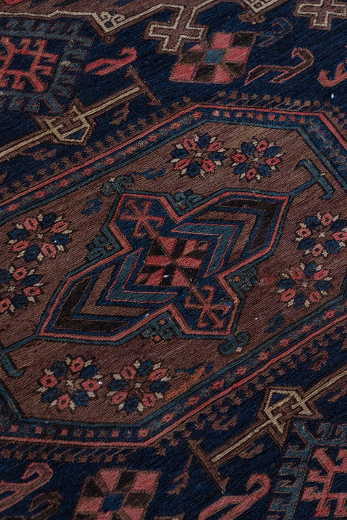 District Loom Vintage Soumak Area Rug Isadora