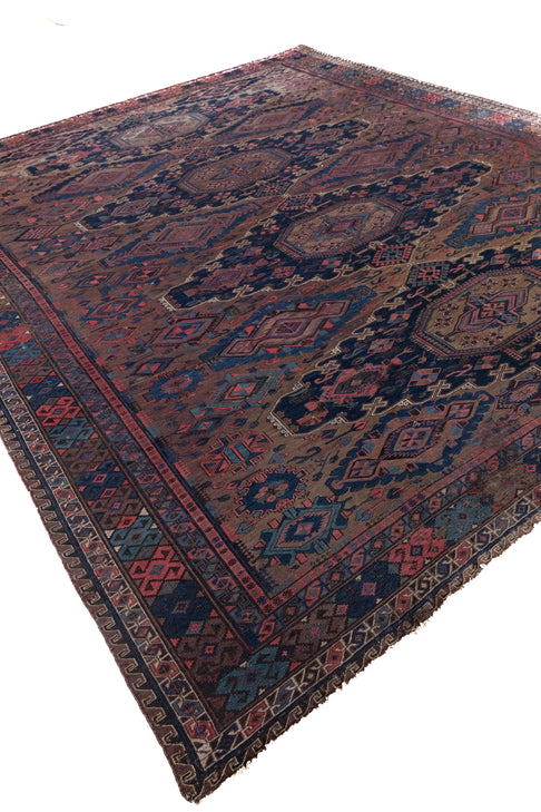 District Loom Vintage Soumak Area Rug Isadora