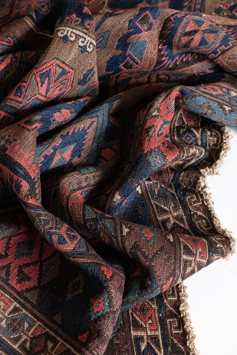 District Loom Vintage Soumak Area Rug Isadora